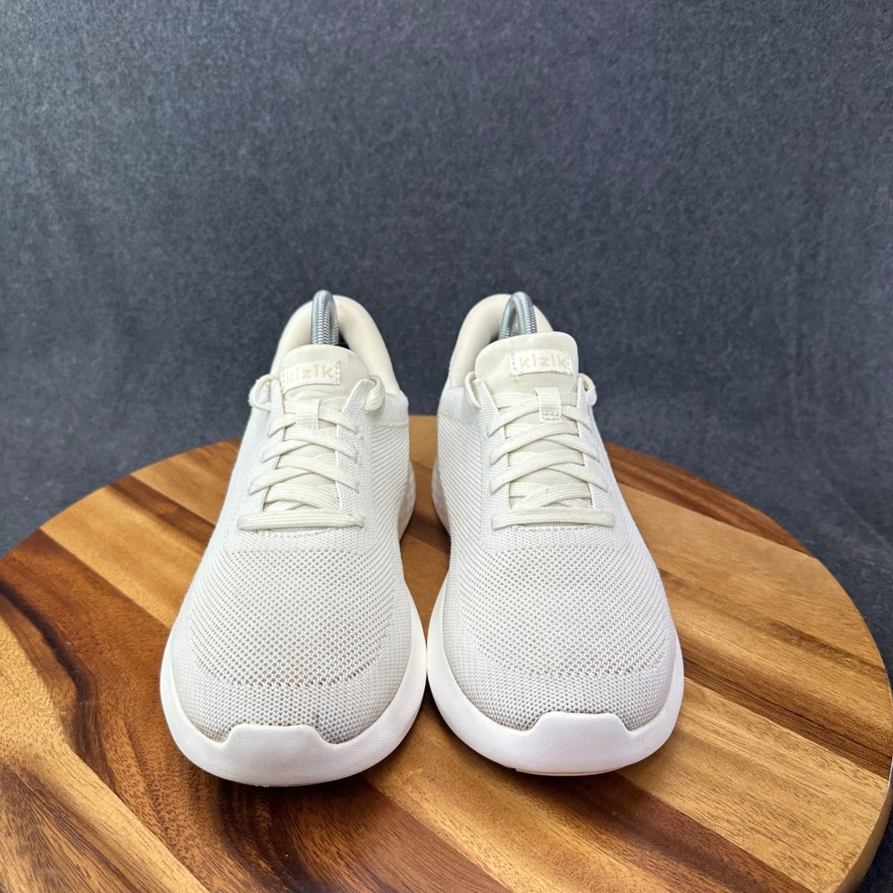 Kizik Athens Hands-free Sneaker Women's Sz 9.5 Wide Off White Creme Mesh Comfort - Picture 3 of 11